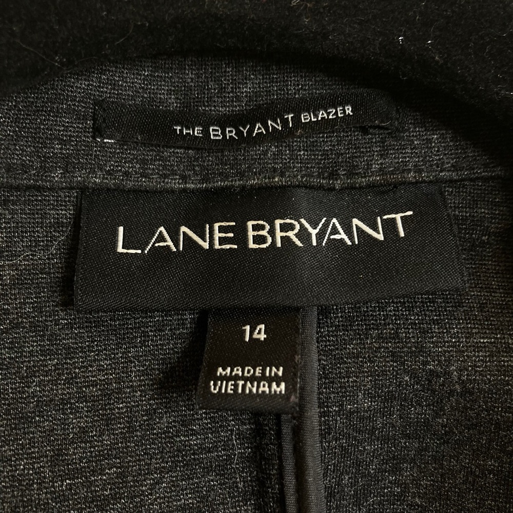Lane Bryant plus size blazer The Bryant Blazer dark grey size 14 - Picture 3 of 6